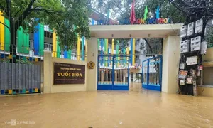Trường học vùng lũ cấp tốc chuyển học online